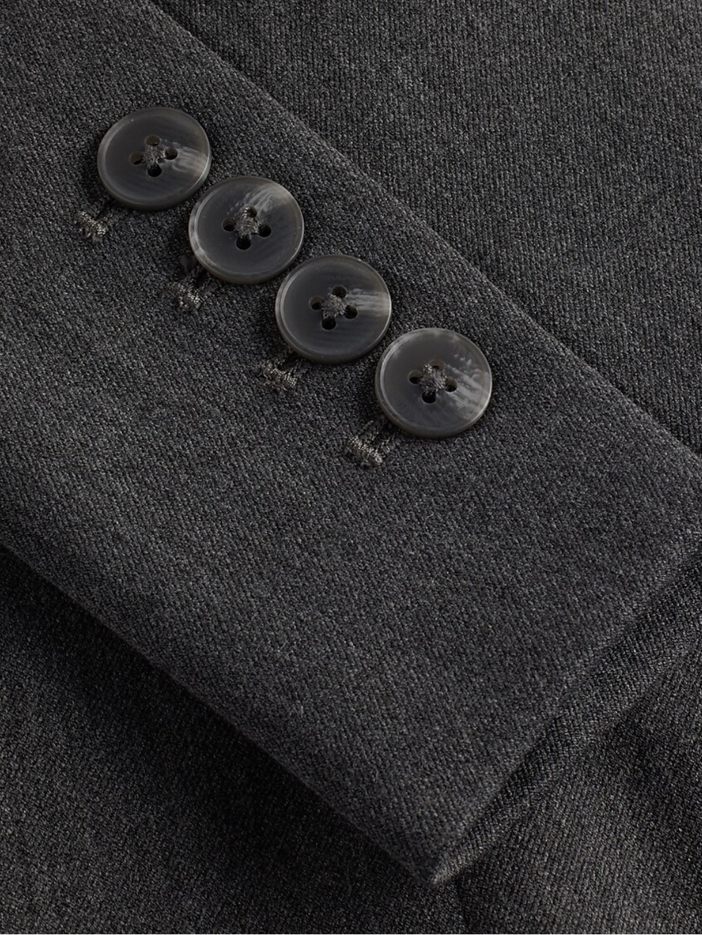 Express Editor Women’s Fitted Gray One Button Blazer with Black Lining - Picture 7 of 13